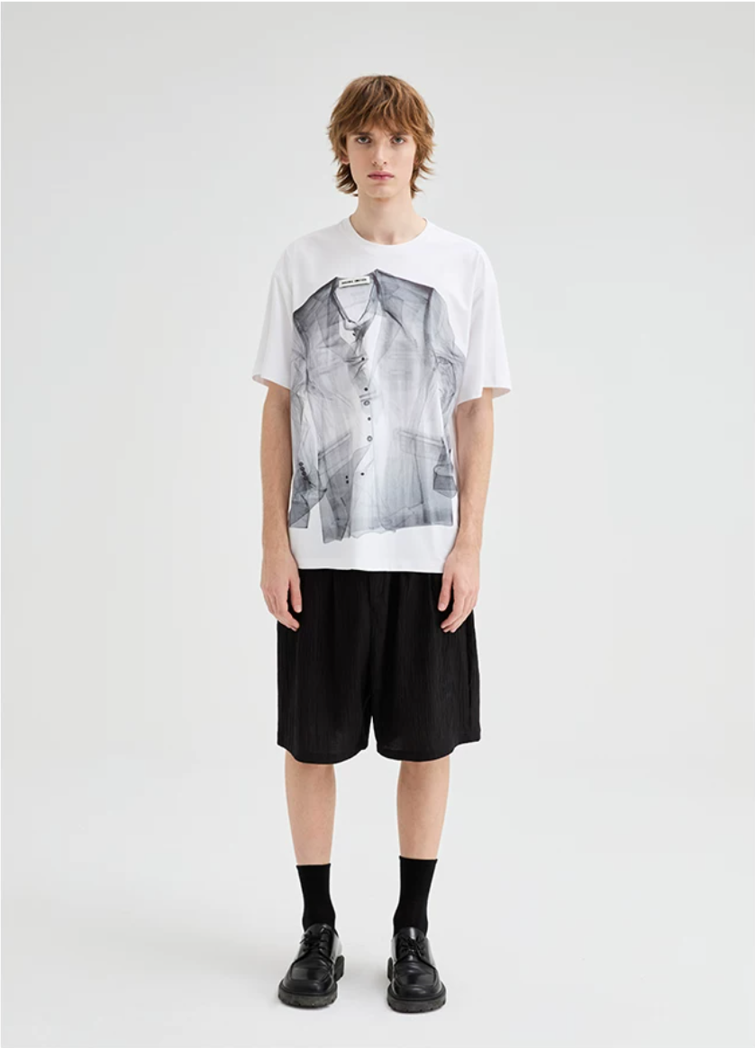 Trompe L’Oeil Print Tee