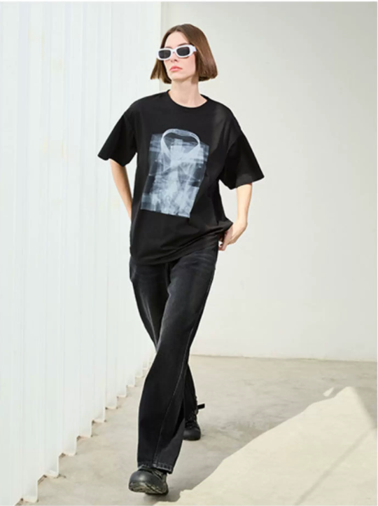 Trompe L’Oeil Print Tee