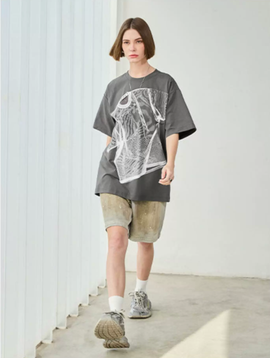 Trompe L’Oeil Print Tee