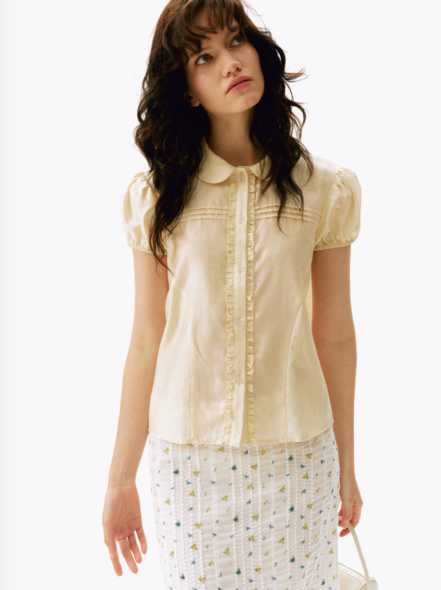 Peter Pan Ruffle Blouse