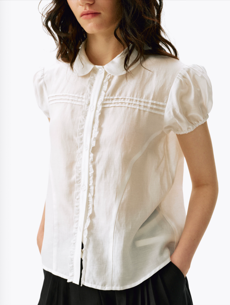 Peter Pan Ruffle Blouse