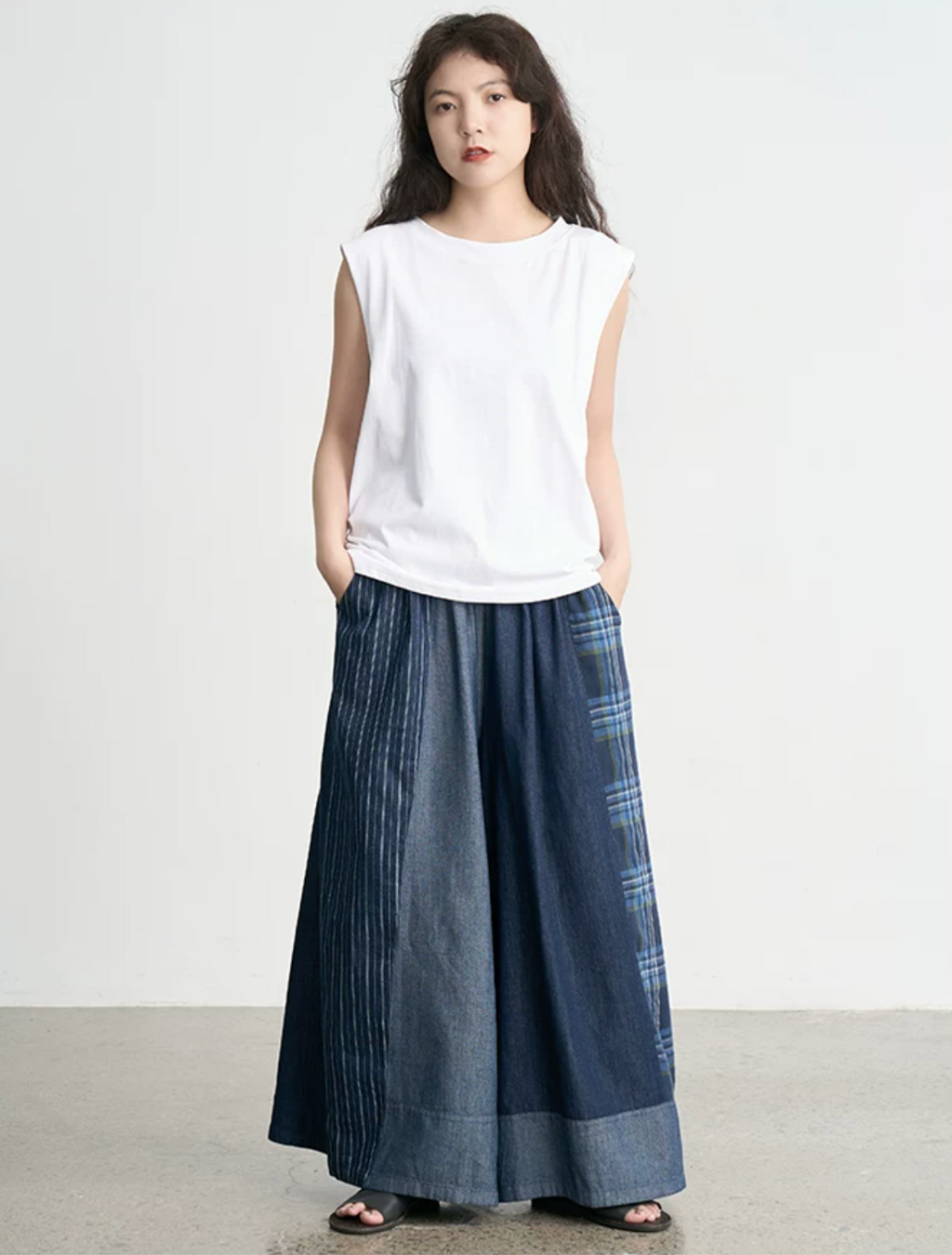 百衲 Baidie Indigo Trousers