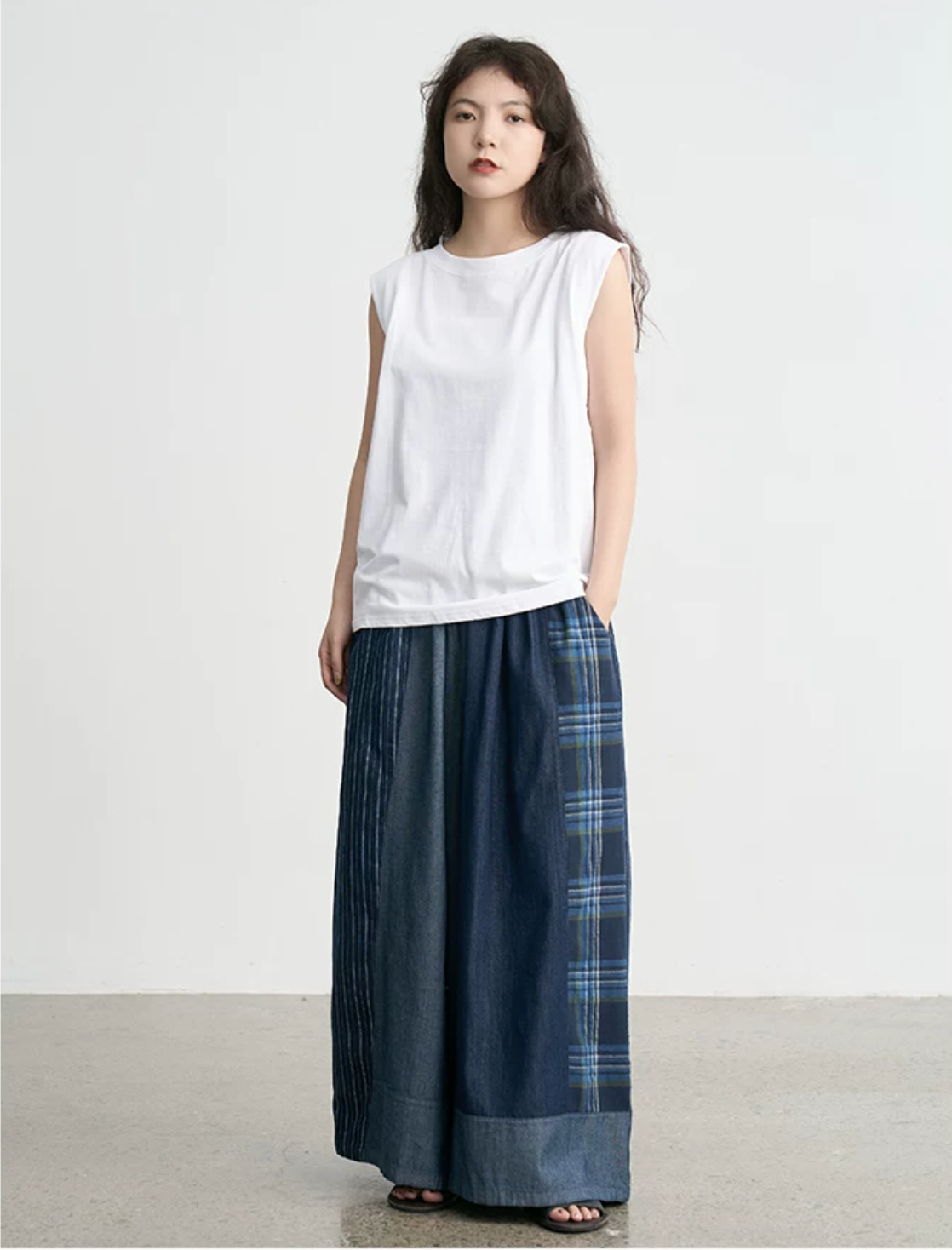 百衲 Baidie Indigo Trousers