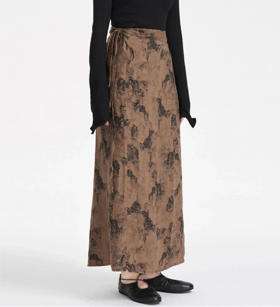 Shanshui Wrap Skirt