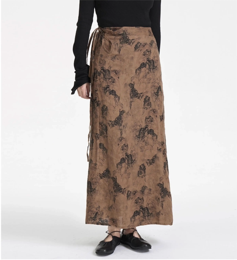 Shanshui Wrap Skirt