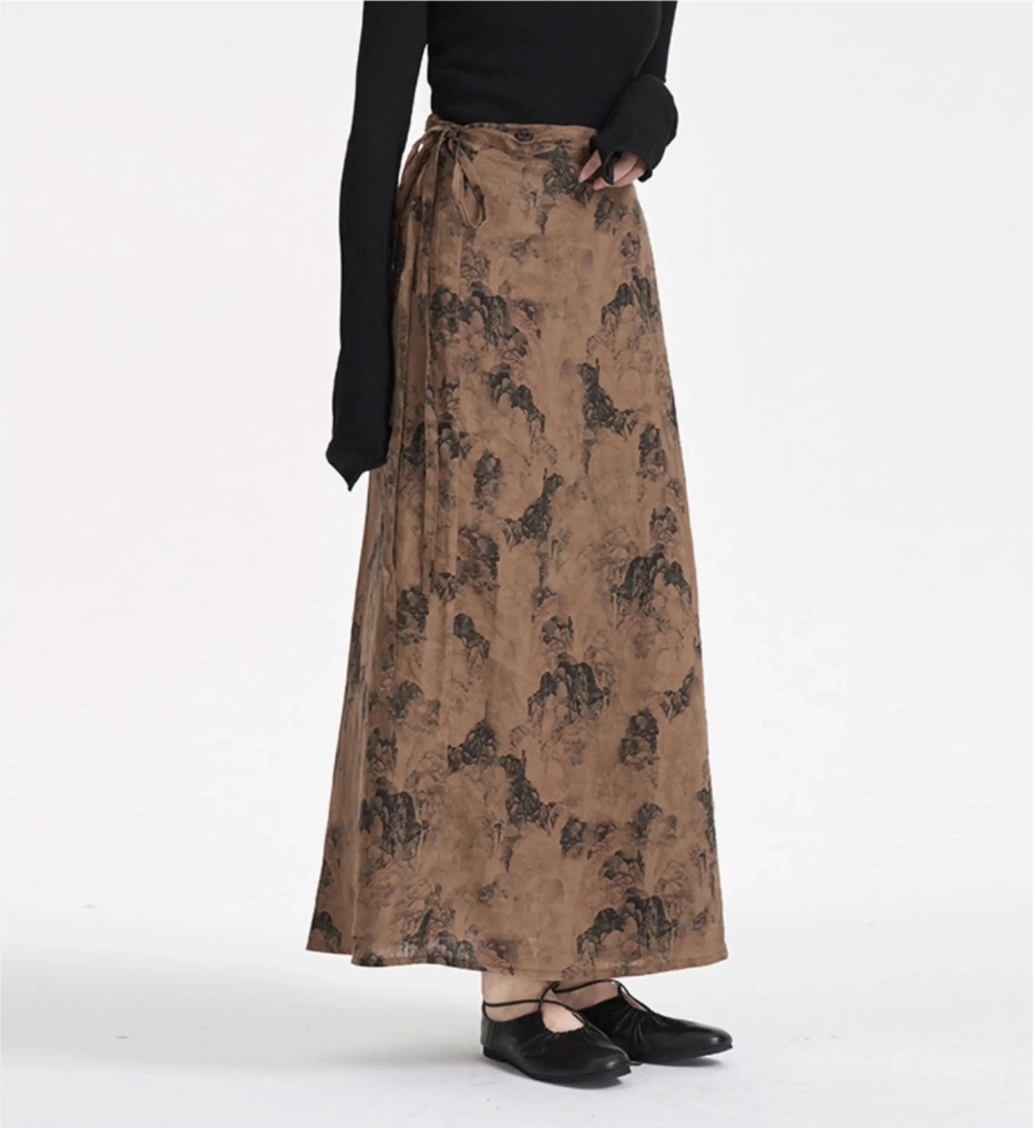 Shanshui Wrap Skirt
