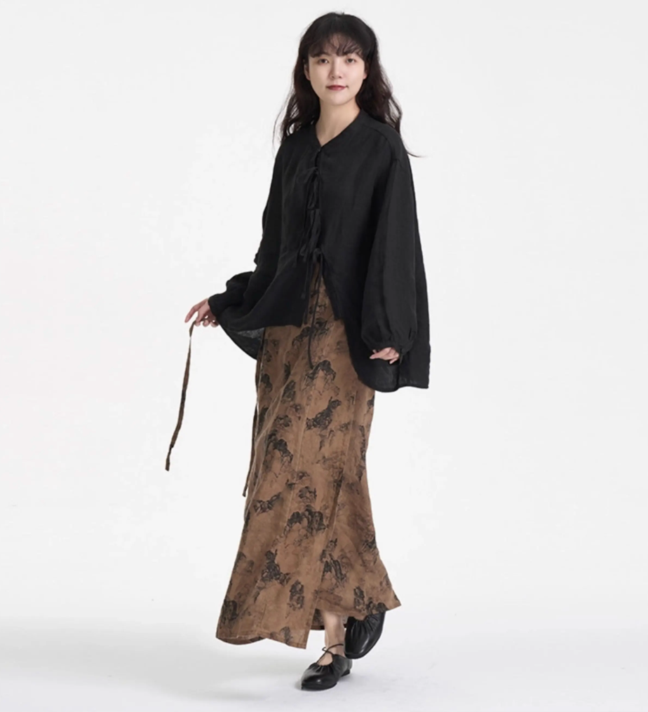 Shanshui Wrap Skirt