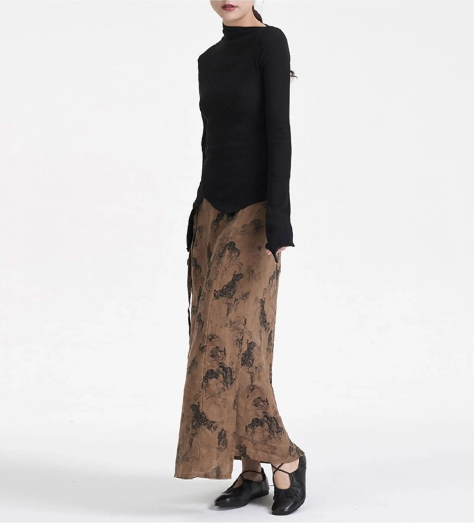 Shanshui Wrap Skirt