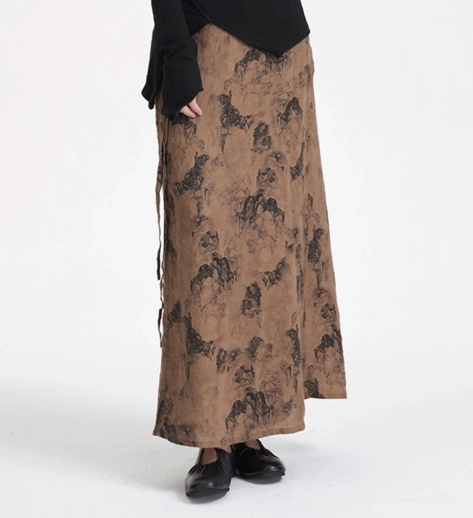 Shanshui Wrap Skirt