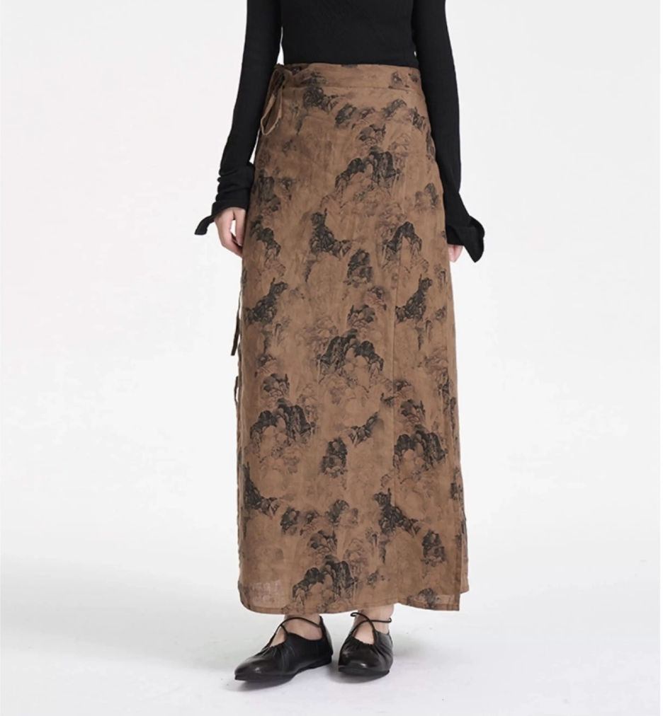 Shanshui Wrap Skirt