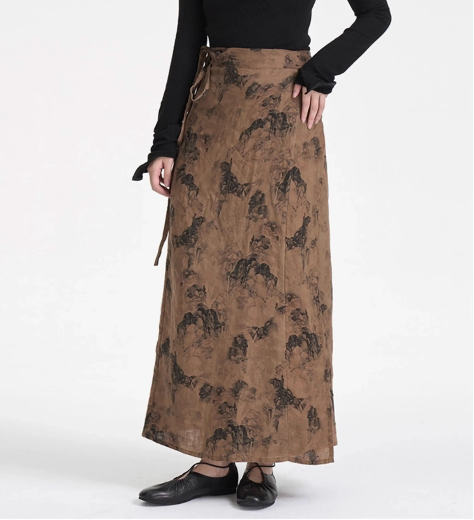 Shanshui Wrap Skirt