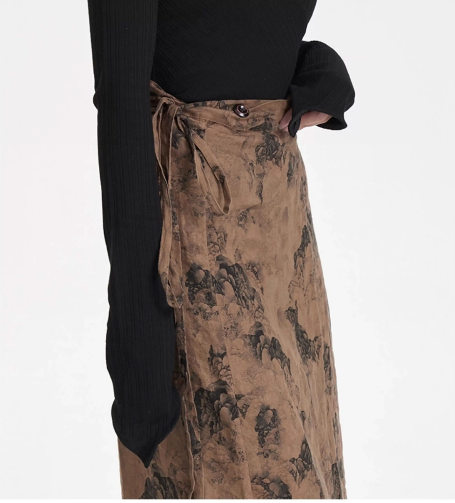 Shanshui Wrap Skirt