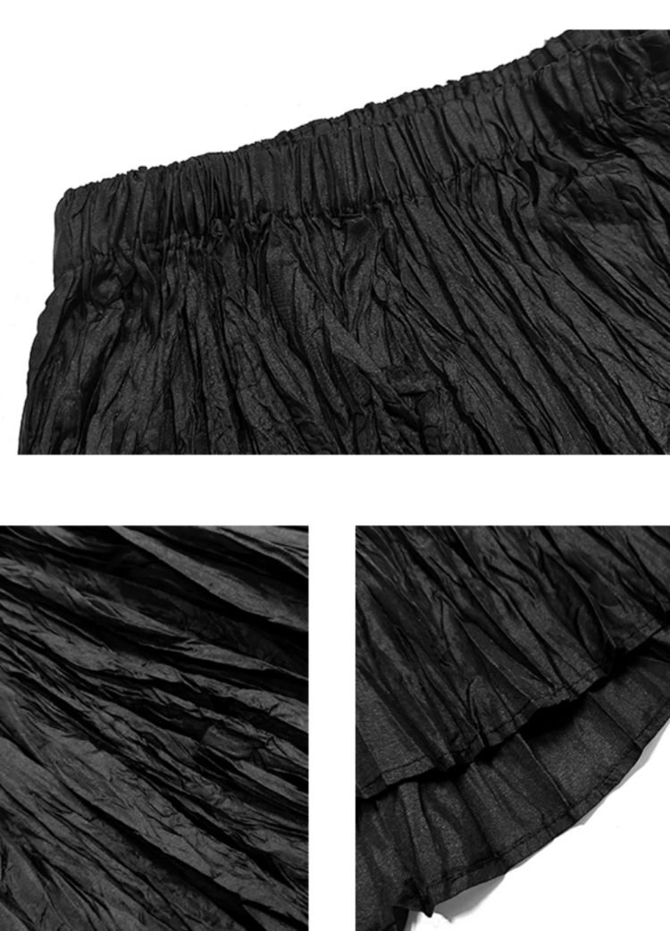 Shadow Crinkle Maxi Skirt