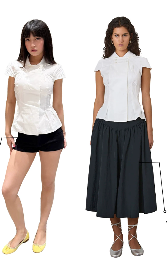 Missy Tailored Cap Sleeve Blouse