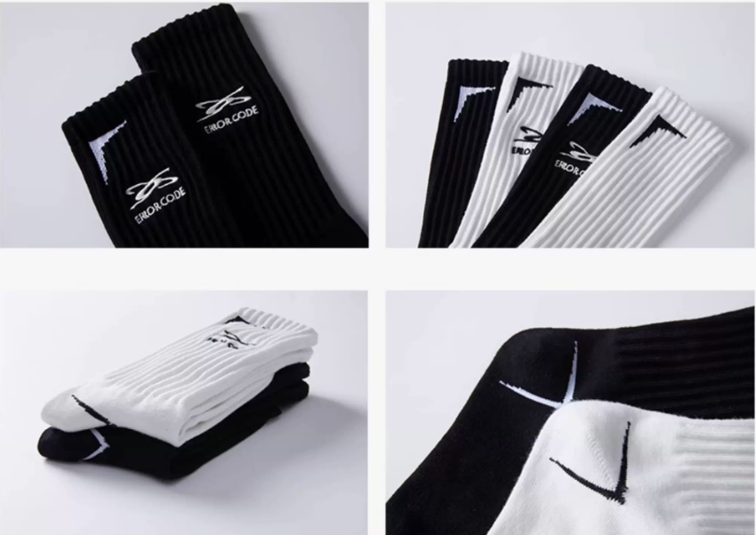ERROR CODE Rib Crew Socks