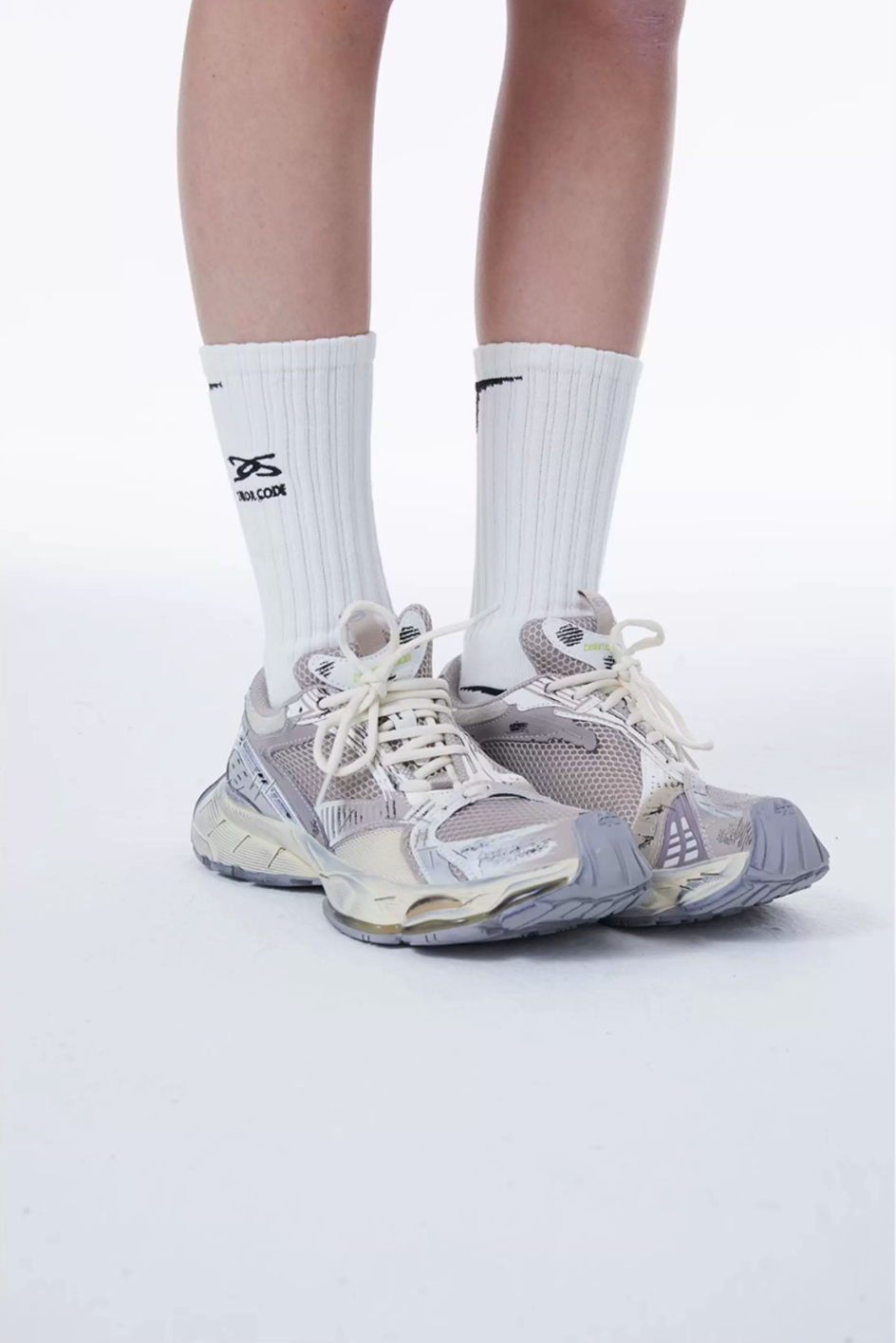 ERROR CODE Rib Crew Socks
