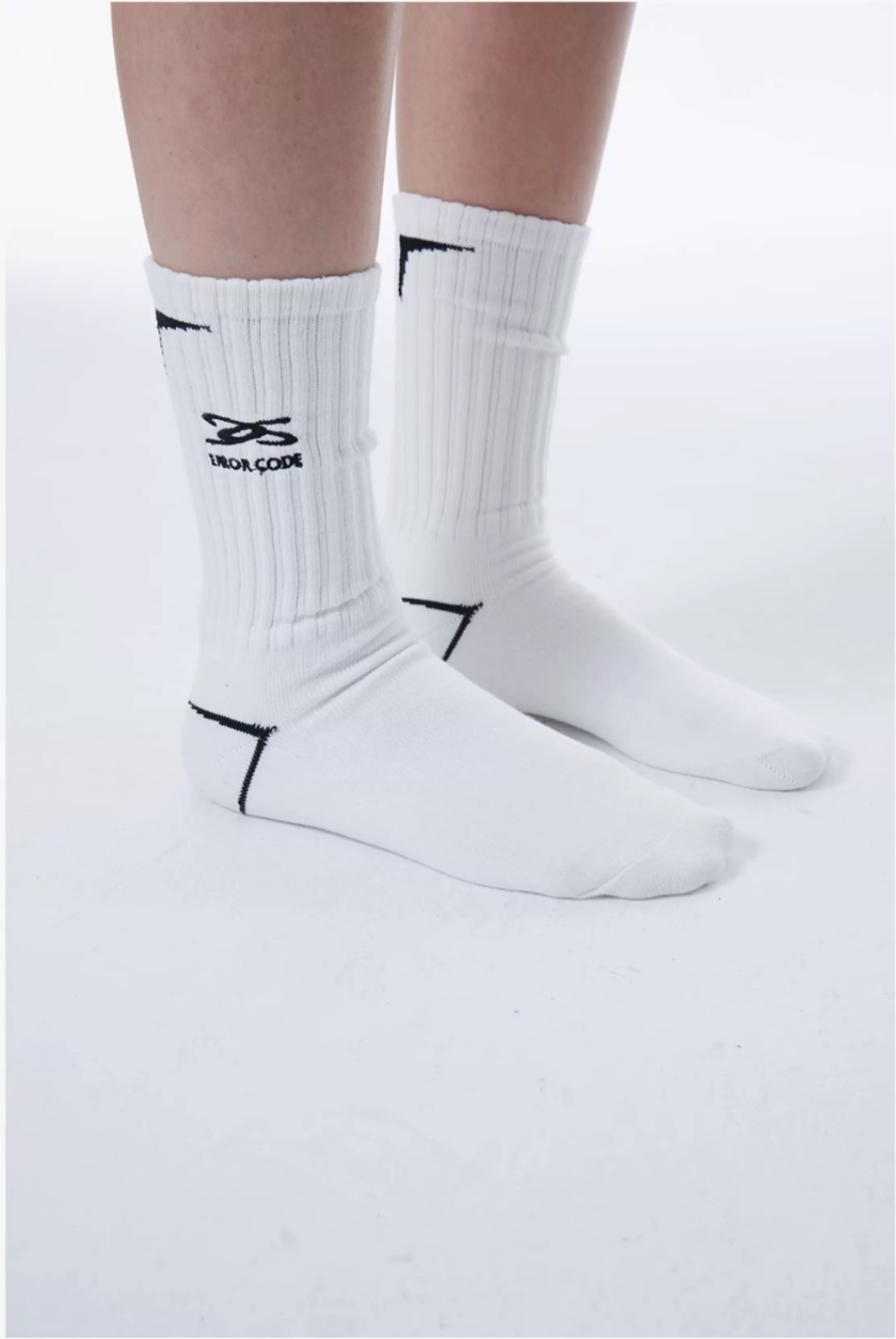 ERROR CODE Rib Crew Socks