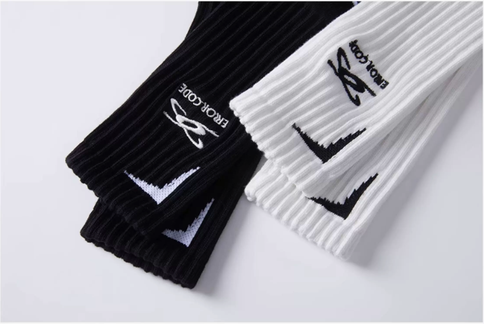 ERROR CODE Rib Crew Socks