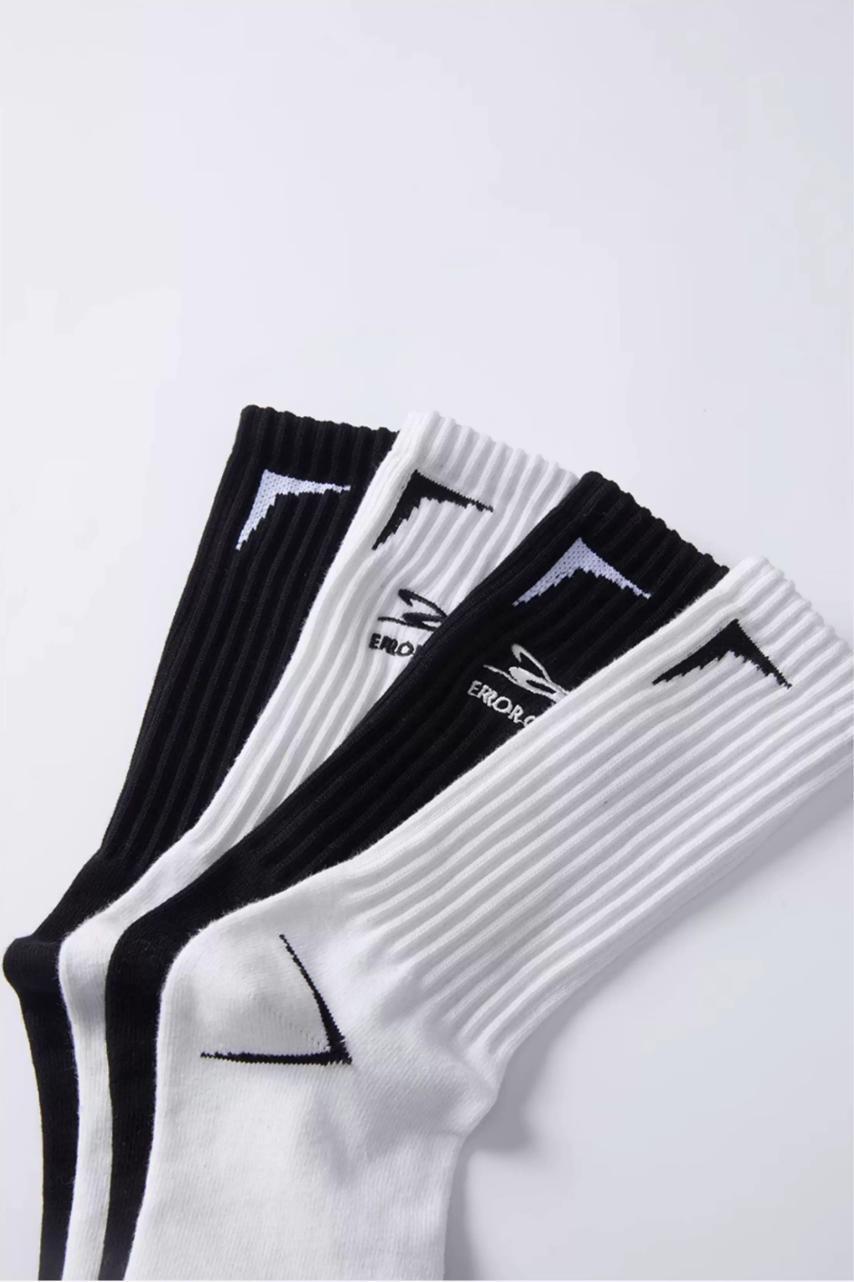 ERROR CODE Rib Crew Socks