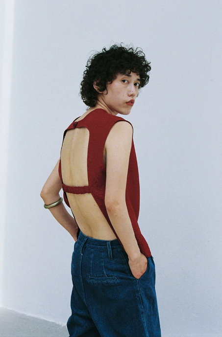 Cinnabar Open-Back Top