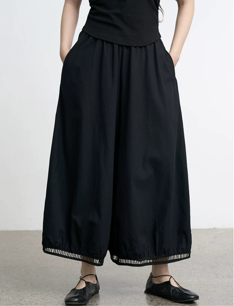 Shadow Lattice Culottes