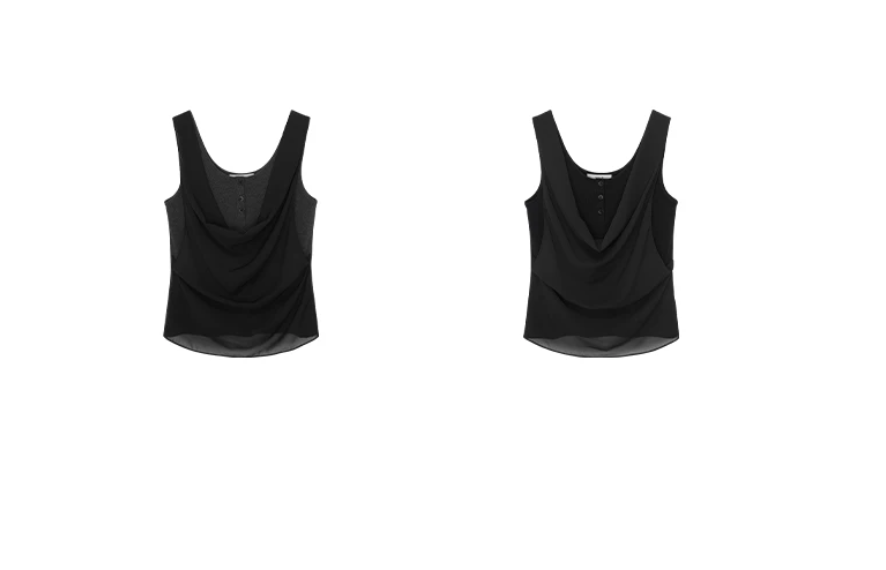 Cascade Drape Layered Tank
