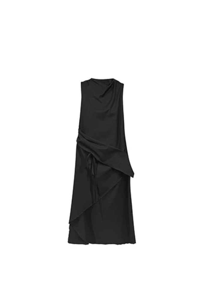 Foldline Wrap Dress