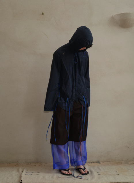 Tibetan Blue Invasion | Organza Layered Trousers