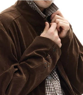 Vintage Faux Suede Zip Jacket