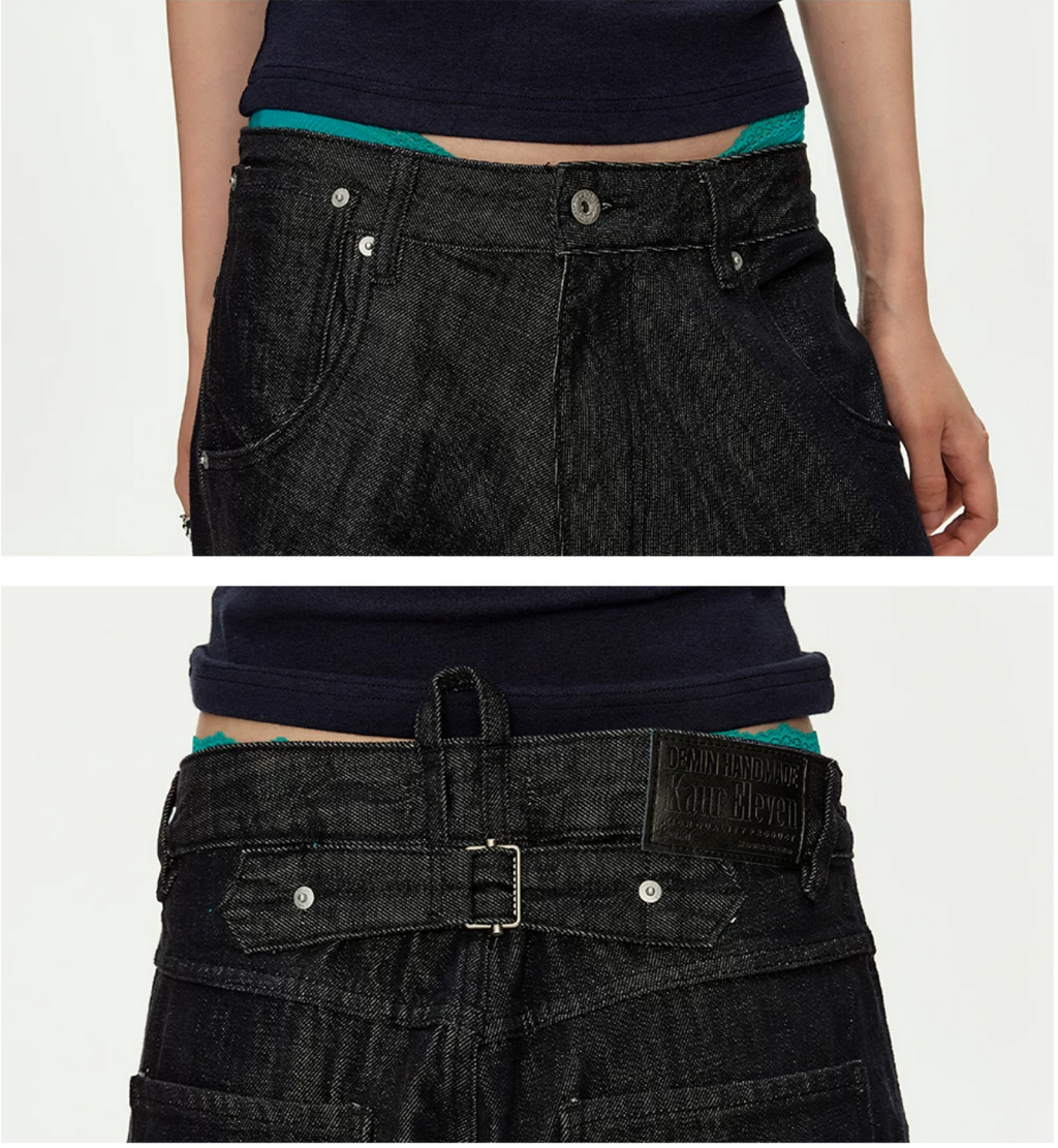 Low-Rise Wide-Leg Denim