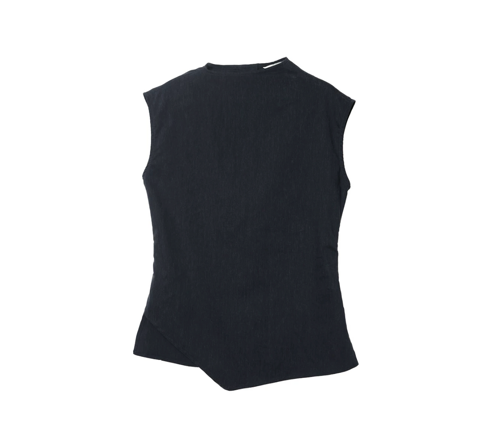 Lyocell Linen Sleeveless Top in Terracotta or Navy