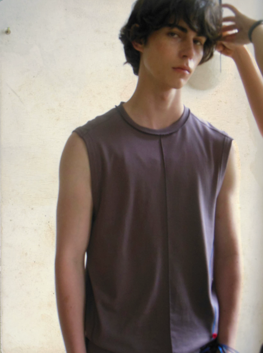 Tibetan Blue Invasion | Sleeveless Cotton Tank