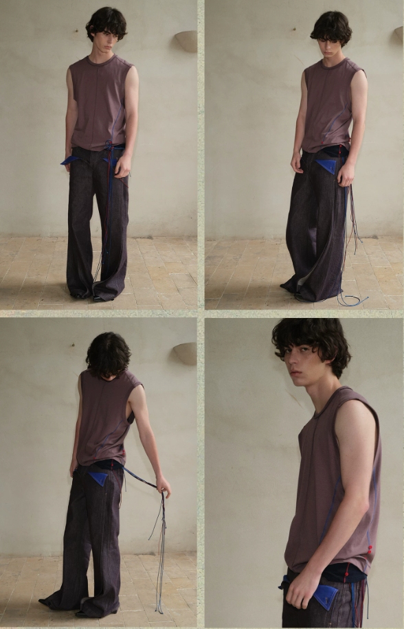Tibetan Blue Invasion | Sleeveless Cotton Tank
