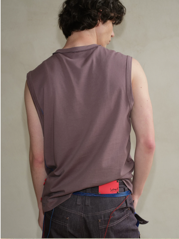 Tibetan Blue Invasion | Sleeveless Cotton Tank