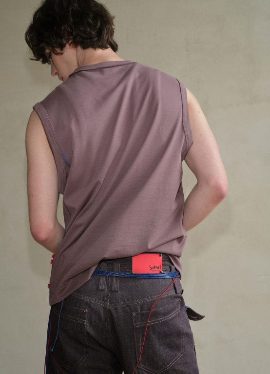 Tibetan Blue Invasion | Sleeveless Cotton Tank