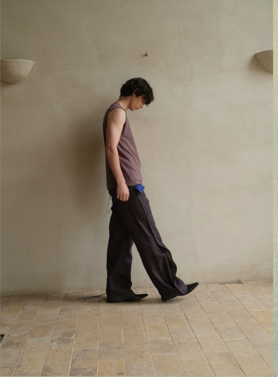 Tibetan Blue Invasion | Sleeveless Cotton Tank
