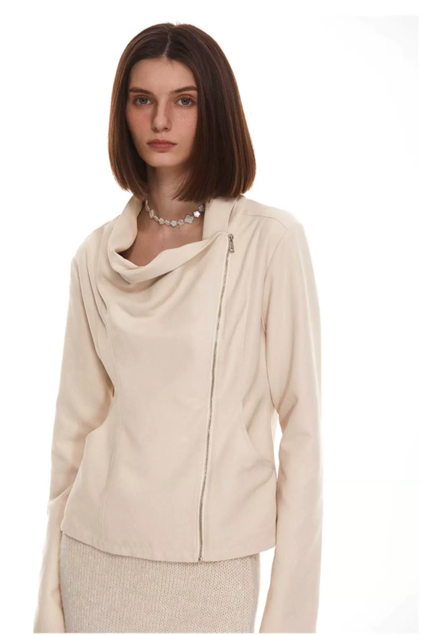 Draped Zip Jacket