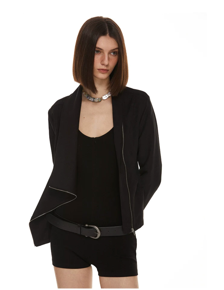 Draped Zip Jacket