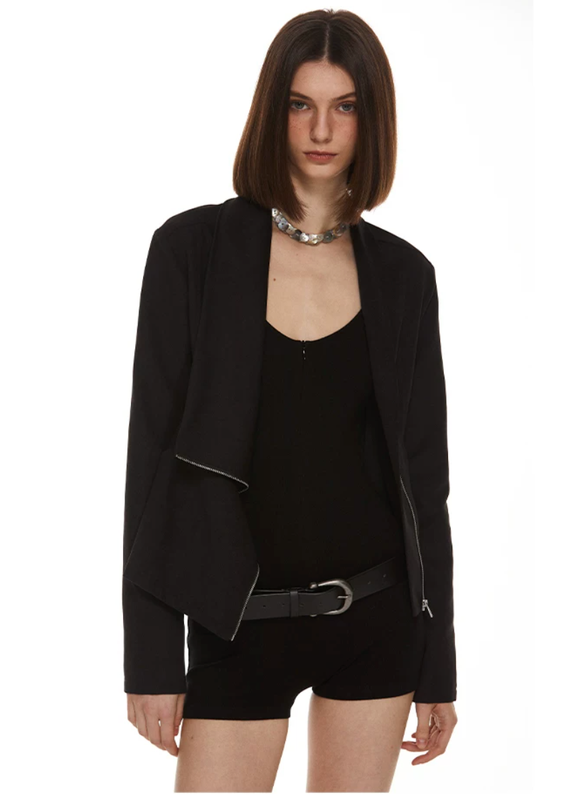Draped Zip Jacket