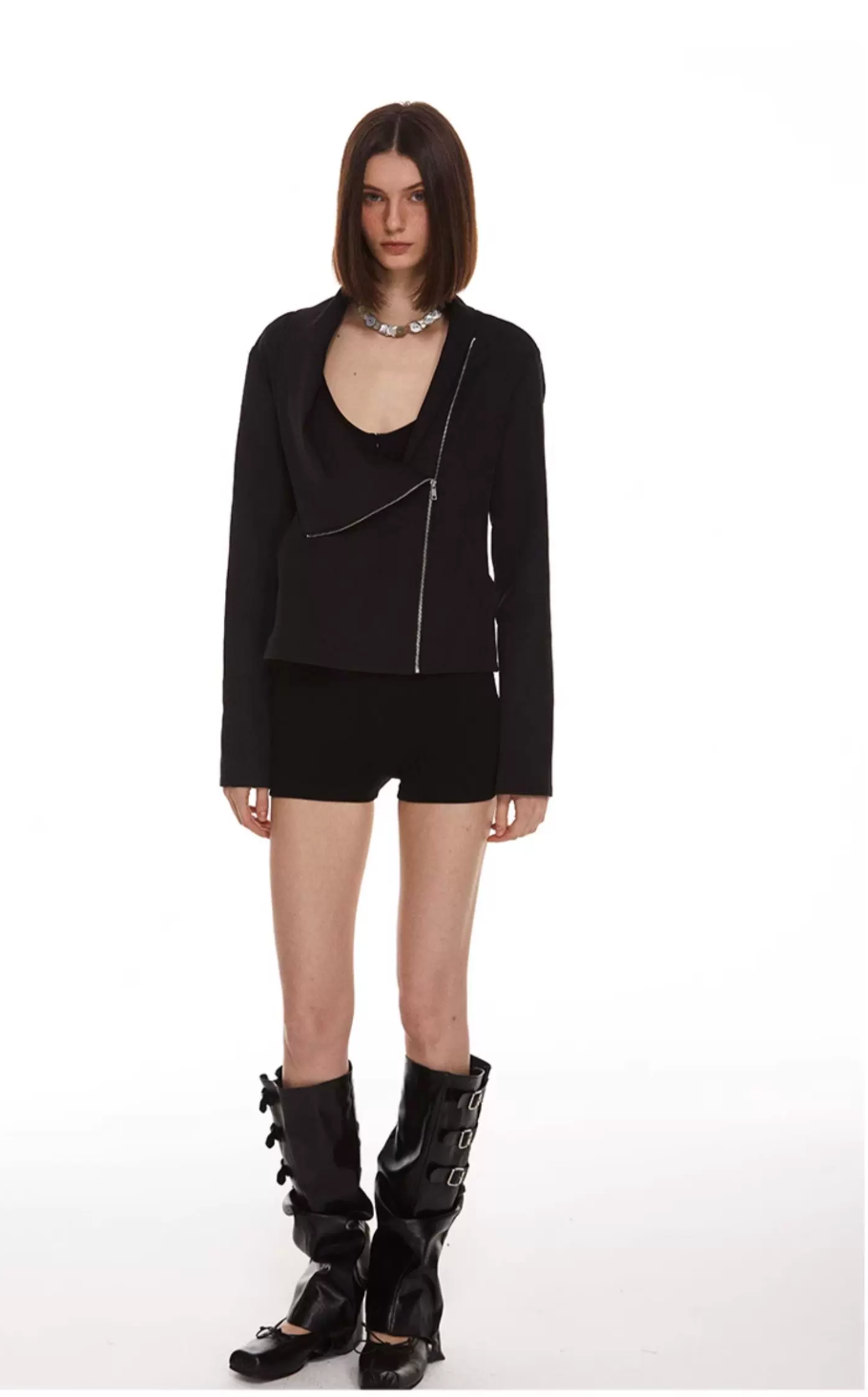 Draped Zip Jacket
