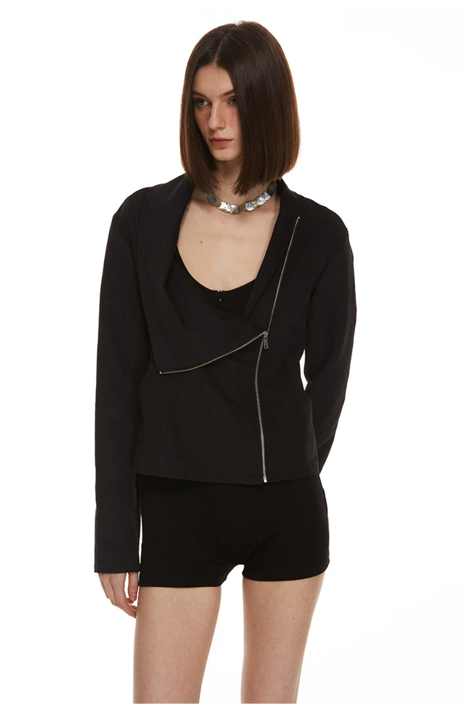 Draped Zip Jacket