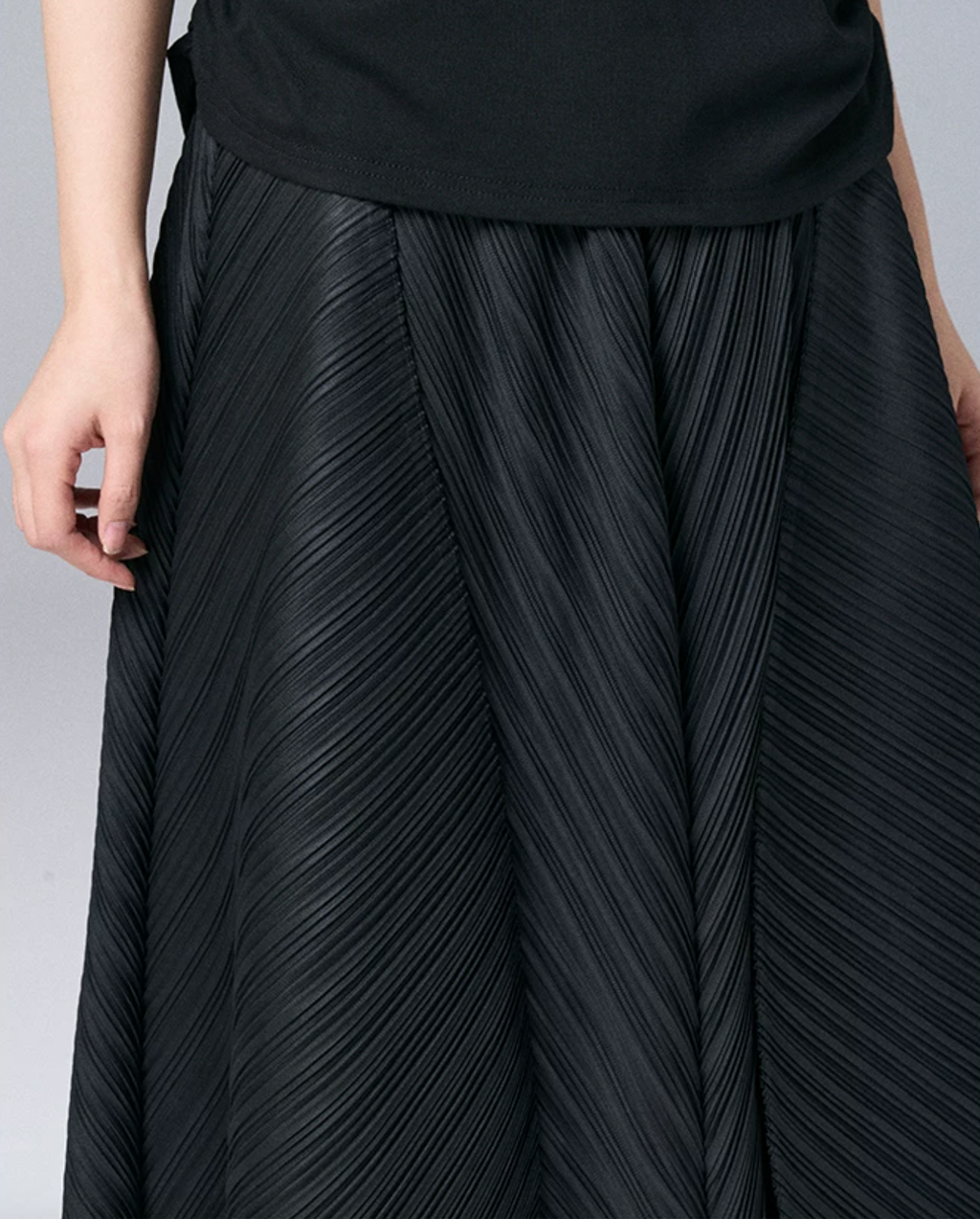 Architectural Pleated Overlay Trousers