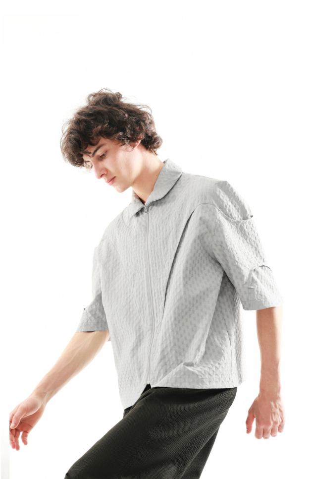 Architectural Panel Zip Shirt