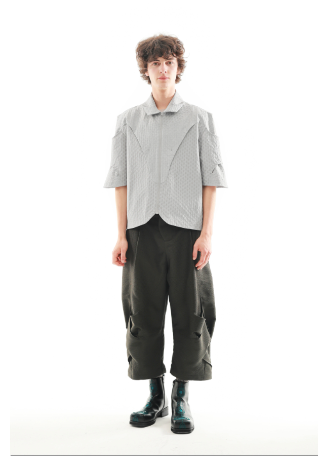 Architectural Panel Zip Shirt