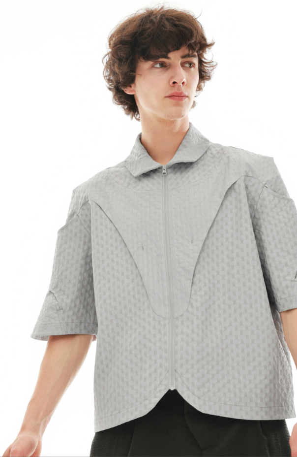 Architectural Panel Zip Shirt