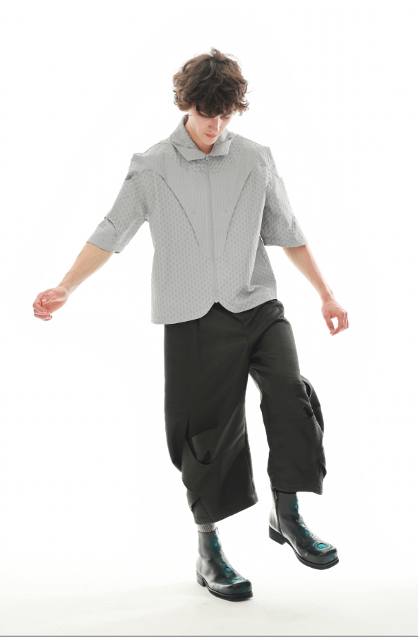 Architectural Panel Zip Shirt