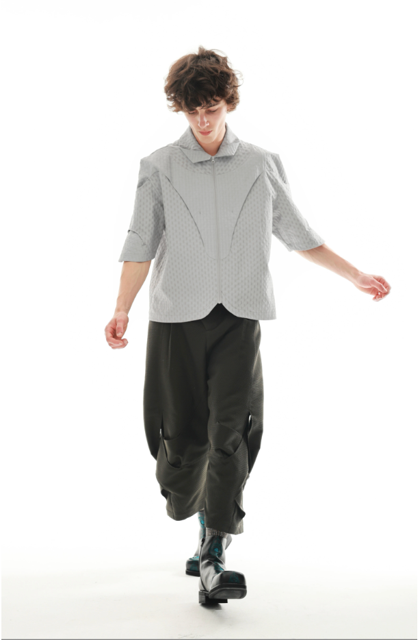 Architectural Panel Zip Shirt