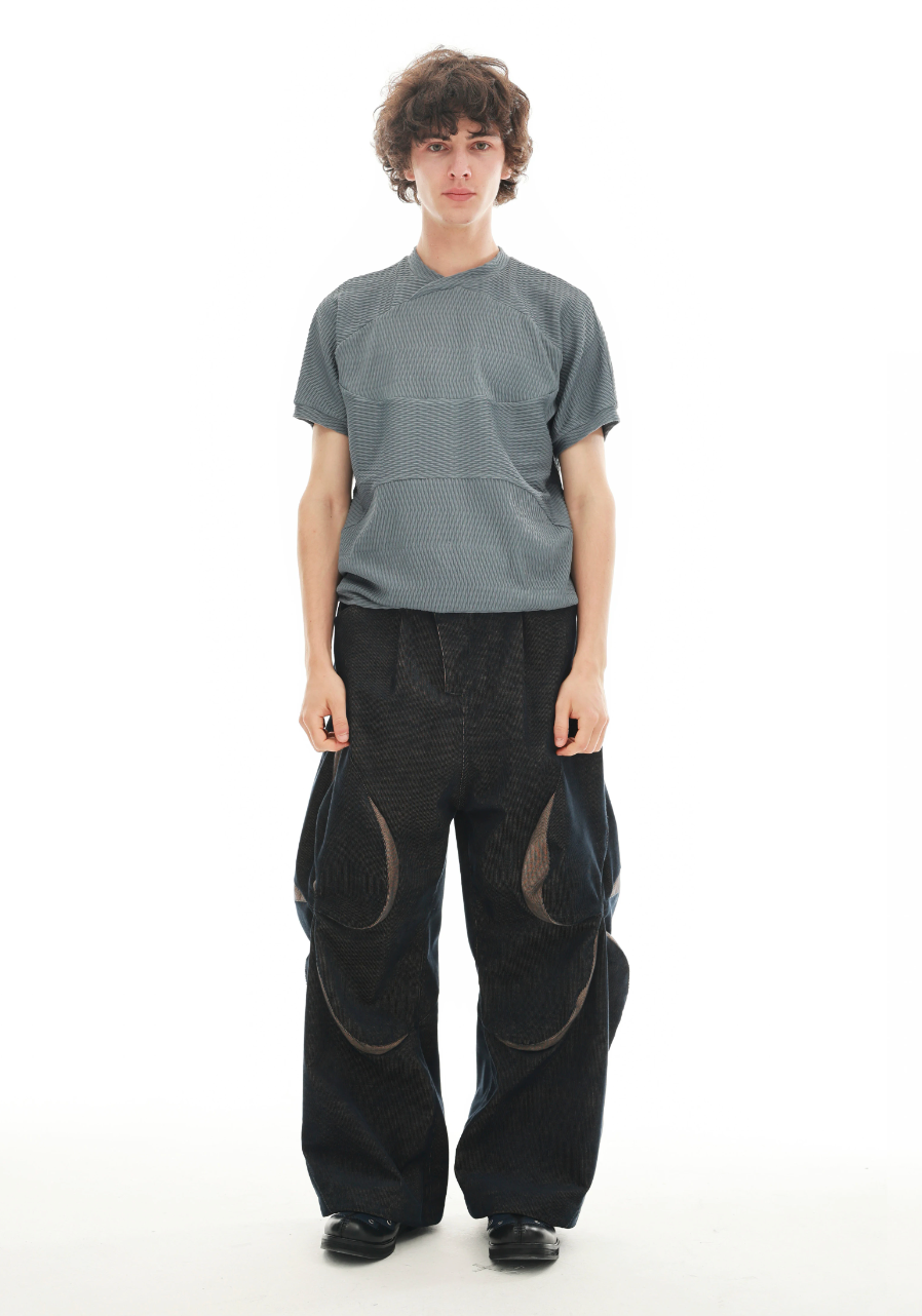 Sculpted Vent Panel Trousers