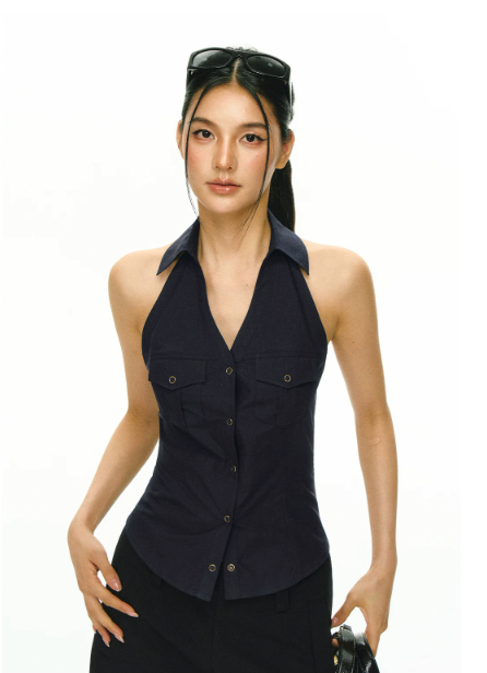 Collared Halter Utility Vest