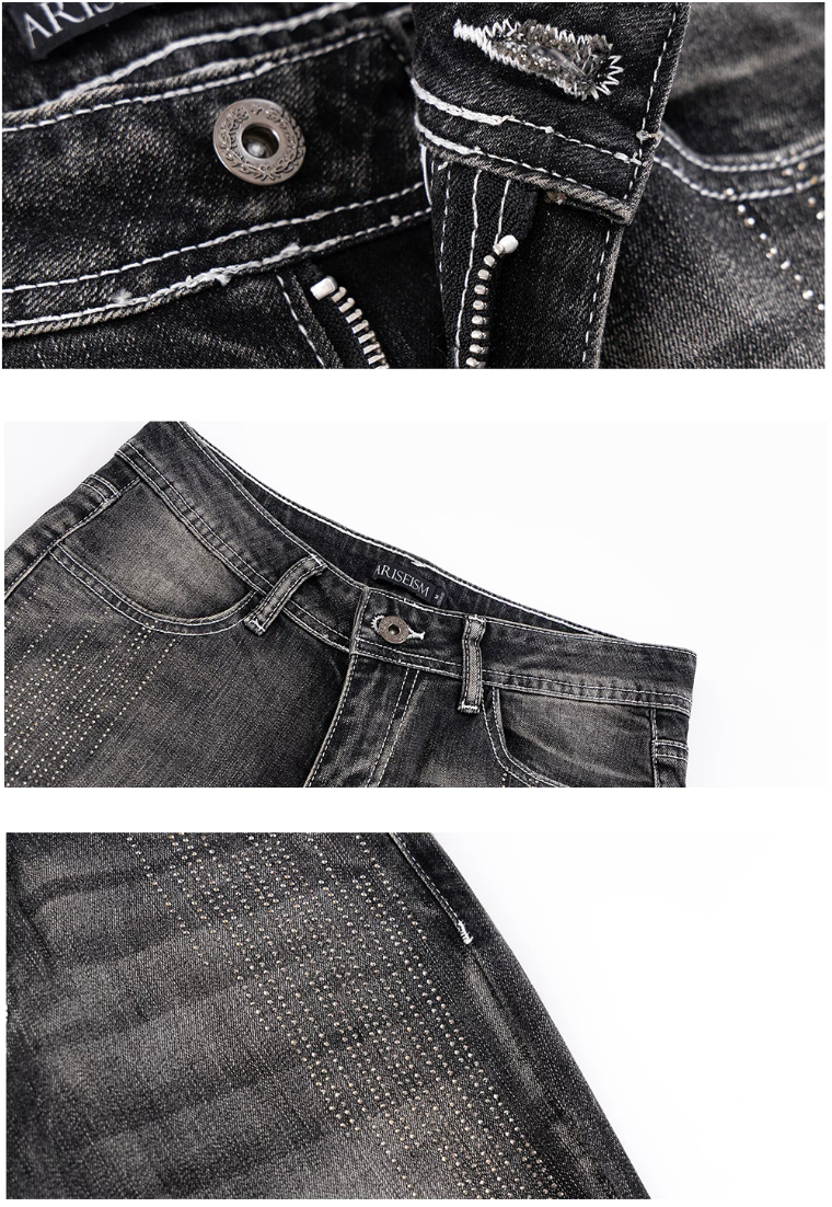 Crystal Washed Flared Jeans